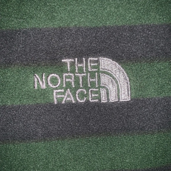 North face green and gray zip up sweater - Picture 3 of 6